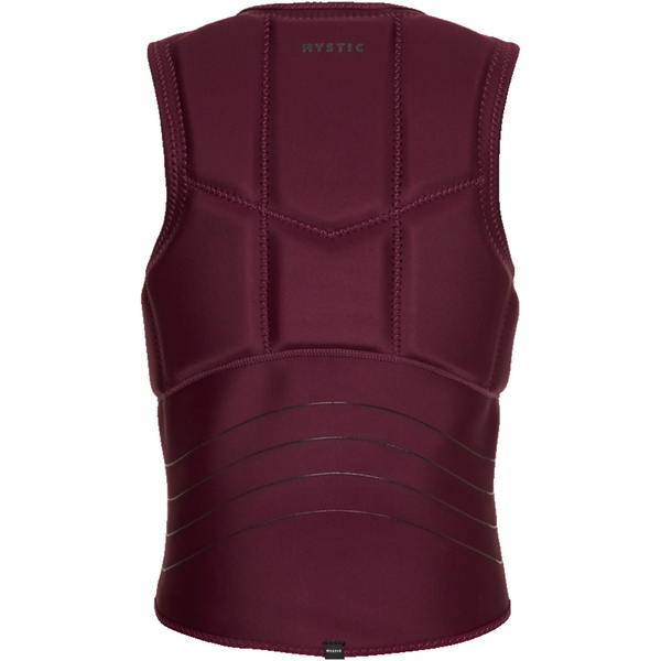 2026 Mystic Mens Star Front Zip Impact Vest 35005.230231 - Oxblood Red